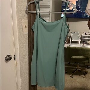 Chic Mint Spaghetti Strap Mini Dress